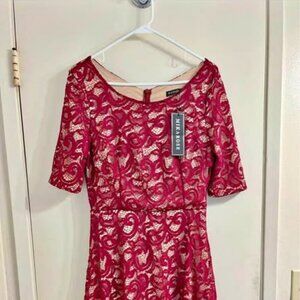 Mikarose Burgundy Lace Dress